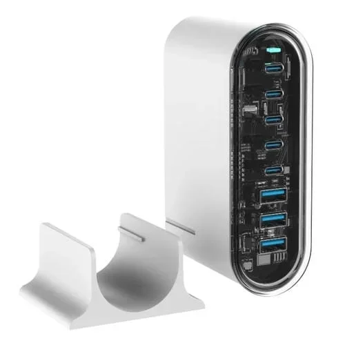 Cargador de Escritorio Multipuertos USB Tipo C Gan 5 268W Para Compartir (Blanco)