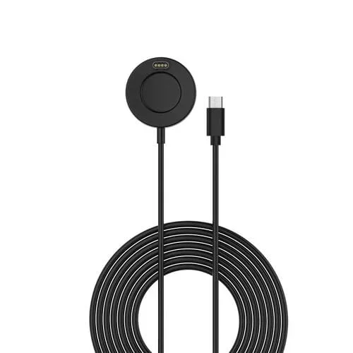 Cargador Tipo-C para Garmin Vivomove Sport con Función de Datos (Negro)