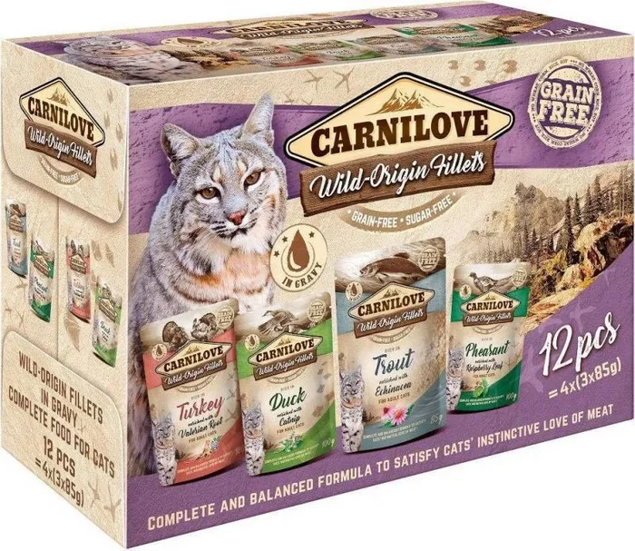 CARNILOVE Cat Pouch Multipack 12X 85G
