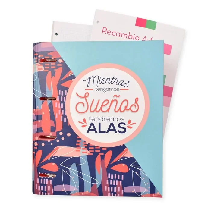 Carpeblock 4 anillas amelie floral