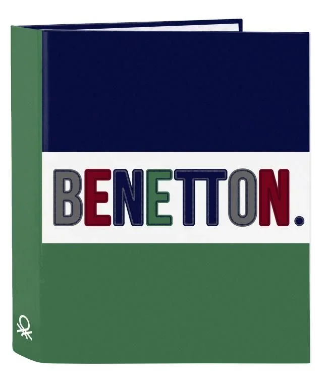 Carpeta de Folio 4 Anillas de Benetton, 270x60x330mm