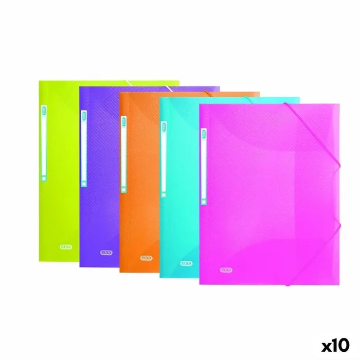 Carpeta oxford urban de solapa multicolor a3 10 piezas