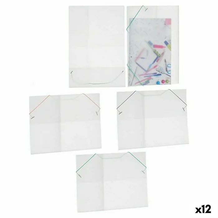 Carpeta portafolios transparente (1 x 26 x 35,5 cm) (12 unidades)