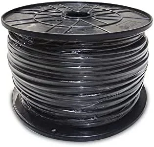 Carrete cable manguera plana negra 2×0,75mm 700m (audio) (bobina grande ø400x200mm)
