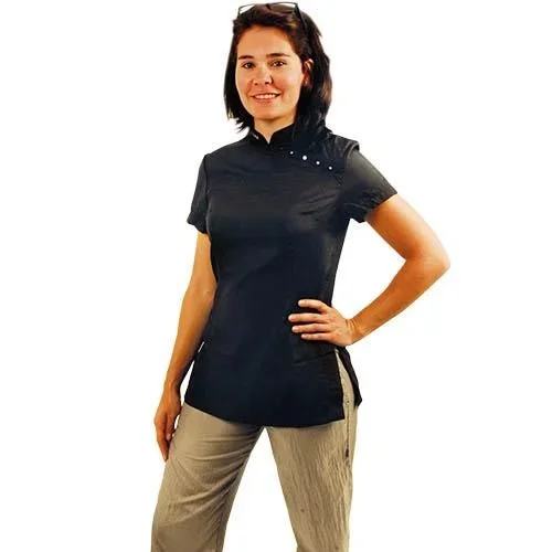 Casaca peluquería Elba negra ELBA NEGRA S Contorno 86 cm.