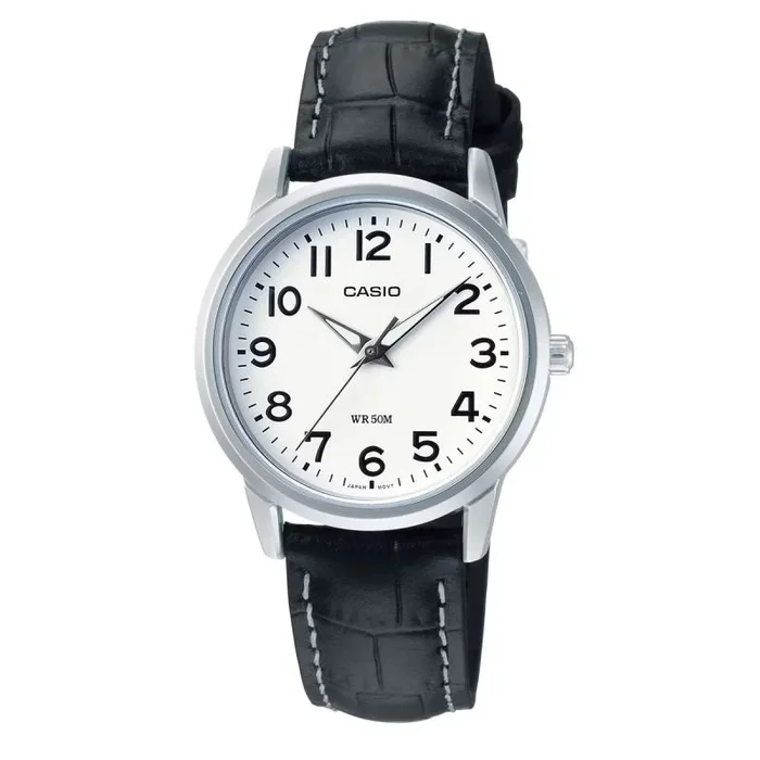 CASIO 19653 LTP-1303L-7B – Reloj Señora Cuarzo Correa Piel dial Blanco