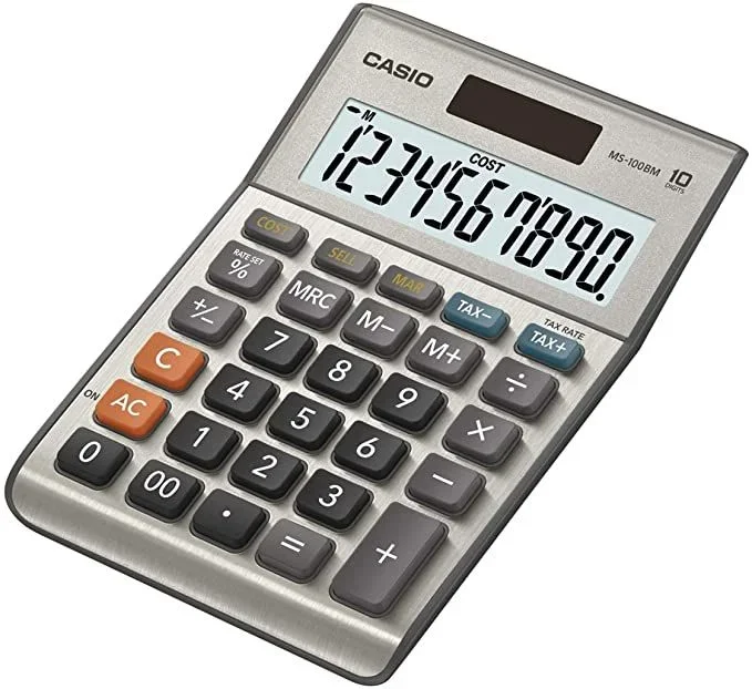 Casio MS-100BM calculadora Escritorio Calculadora básica Plata