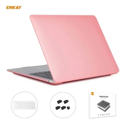 Caso Protector Laptop Enkay 3 en 1 MacBook Air 13.3 A1932 (2018) Mate Rosa
