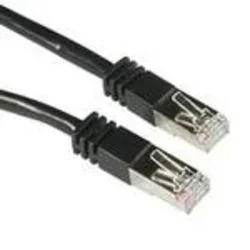 Cbl/4m shield cat5e moulded patch black