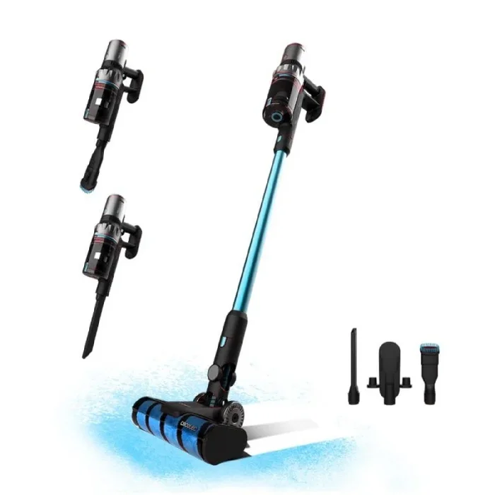 Cecotec Aspirador Escoba sin Cable Conga Rockstar 2500 Thunder Jalisco. 400W, 30 kPa y 122 AW, 65 Minutos de Autonomía Máxima, Motor Digital, Tubo Rígido y Cepillo Jalisco