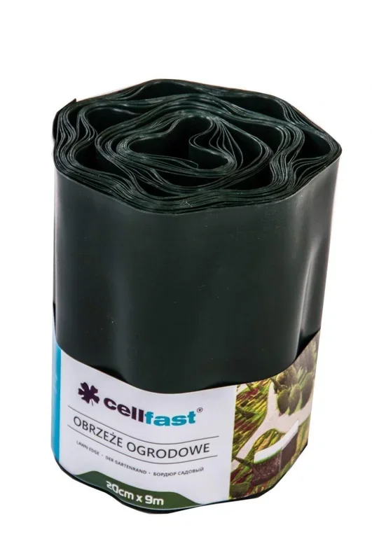 Cellfast 5901828850851 Borde para césped, verde oscuro, 0,422 x 0,422 x 0,1 cm