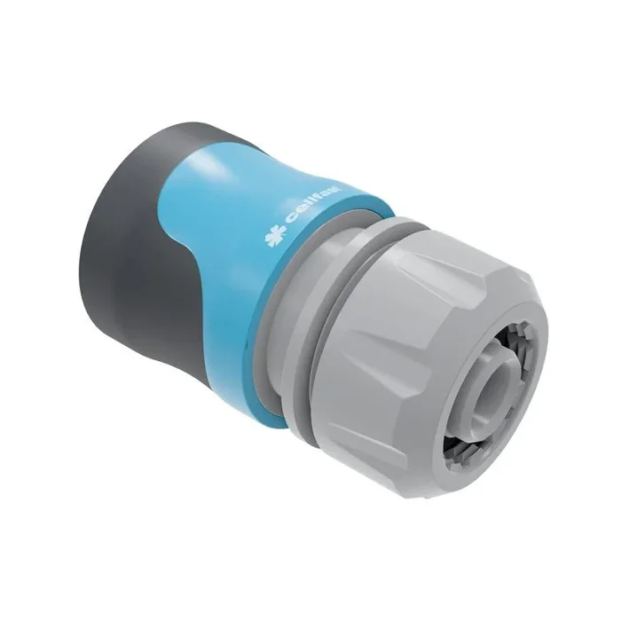 Cellfast Conector rápido – conexión pasante SAFETOUCH cellPRO™ de 2 extremos de manguera 1/2″ – 5/8″, fácil montaje, plástico ABS, 50-632
