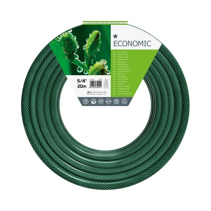 Cellfast Terra Hiker Economic Manguera de jardín, Verde, 5/4″ 20m