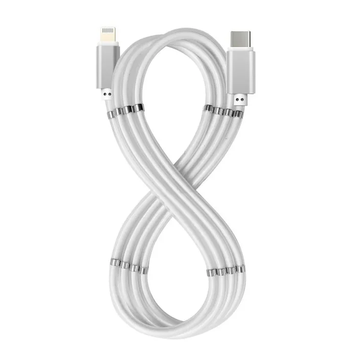 CELLY Cable MAGNETICO USBC A Lightning Blanco