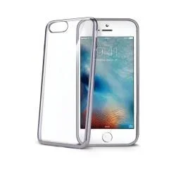 Celly LASER801DS funda para teléfono móvil 14 cm (5.5″) Plata, Transparente