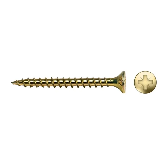 Celo 9B460Vlox – Tornillo para Madera Velox Rosca Completa Cabeza Avellanada Impronta Pz Diámetro 4X60 Mm, Bicromatado, 250 Unidades