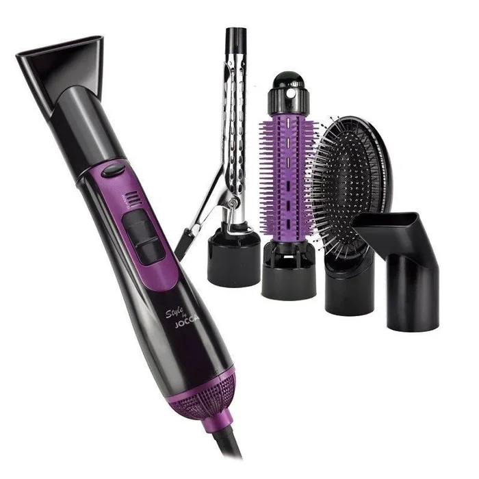 Cepillo para el pelo 4 en 1 jocca 1045/ negro morado