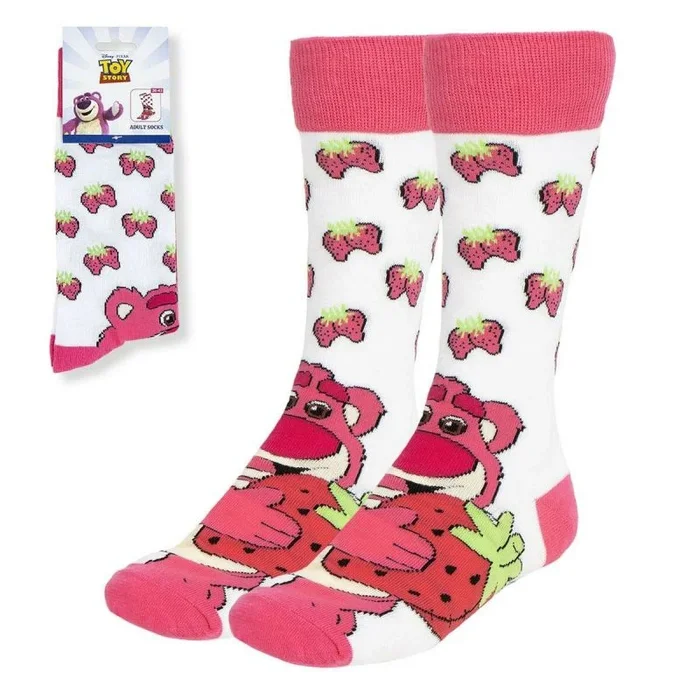 CERDÁ LIFE’S LITTLE MOMENTS, 1 Calcetin Toy Story Fresa, 36/43 Unisex adulto