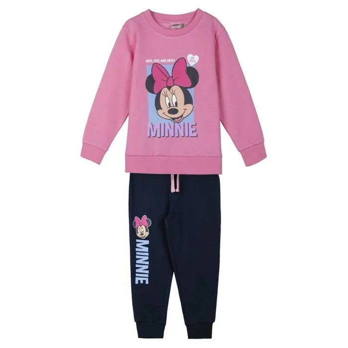 CERDÁ LIFE’S LITTLE MOMENTS | Chándal Infantil Minnie de Algodón Tacto Extrasuave – Chandal Minnie Conjunto Cómodo y Suave para Niños y Niñas