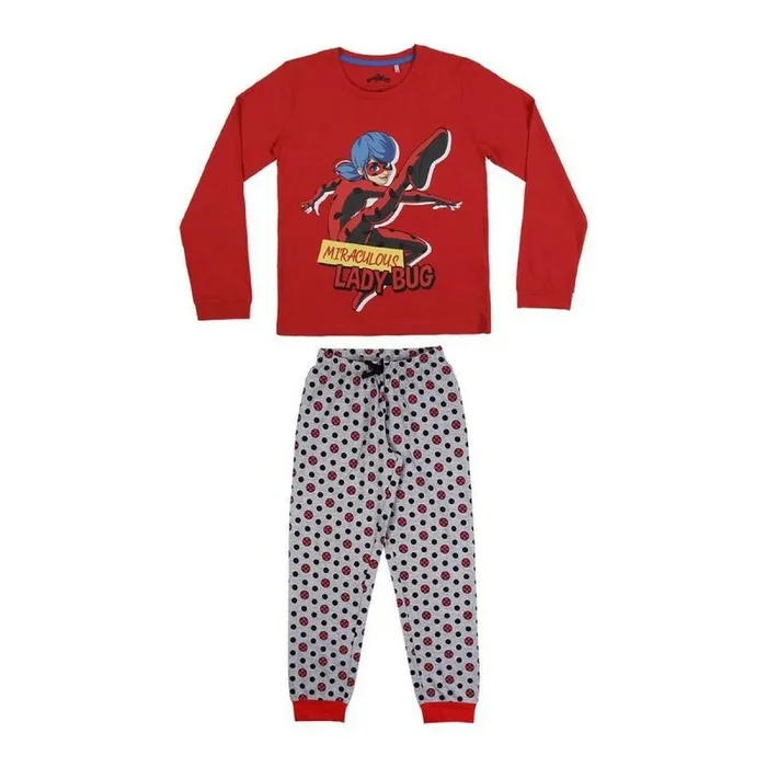 CERDÁ LIFE’S LITTLE MOMENTS Chica de Ladybug-Pijama de Invierno 100% Algodón-Licencia Oficial Zag, Rojo, Regular para Niñas