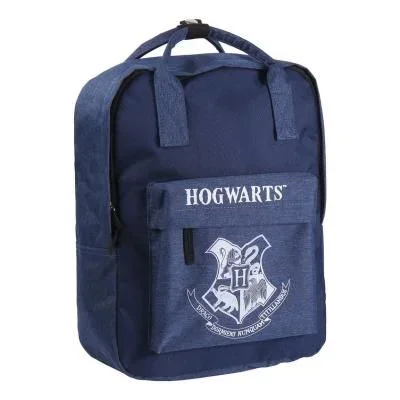 CERDÁ LIFE’S LITTLE MOMENTS Cuadrada Tipo Casual de Harry Potter-Licencia Oficial Warner Bros para Mujer, Azul, Grande-Mochila con el tamaño Ideal para Que lleves Todo ordenado