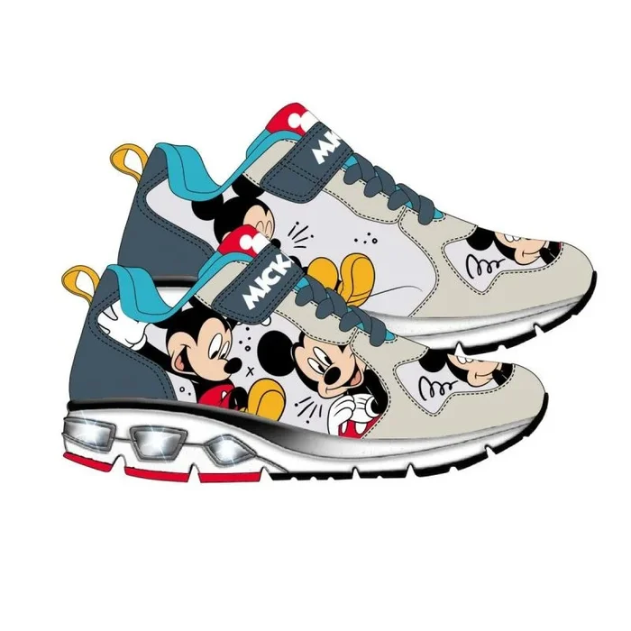 CERDÁ LIFE’S LITTLE MOMENTS Deportiva Niños con Luces LED Interactivas Mickey Suela TPR, Zapatillas, Multicolor, 26 EU