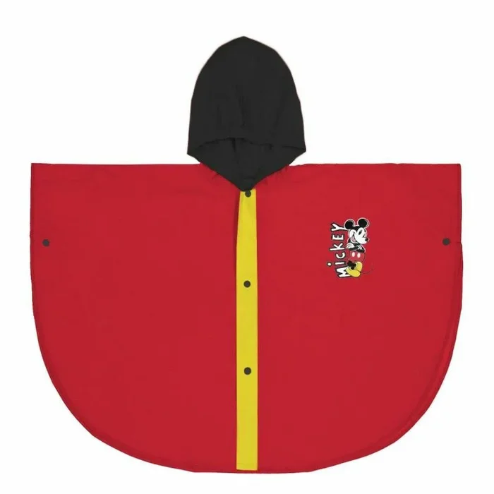 CERDÁ LIFE’S LITTLE MOMENTS Poncho Impermeable de Mickey Mouse para Niños, Rojo, 3-4 Años