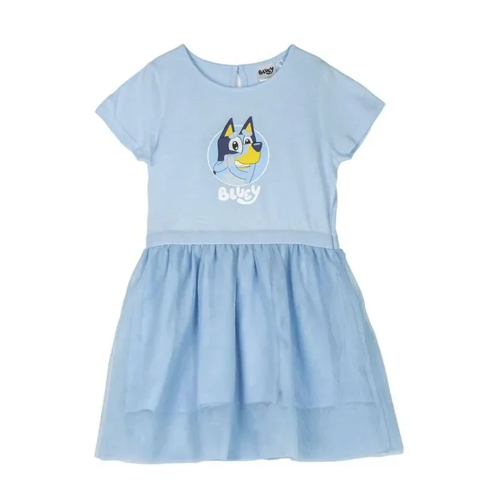 CERDÁ LIFE’S LITTLE MOMENTS Vestido Infantil de Bluey Vestido, Niñas, Azul, 3 años