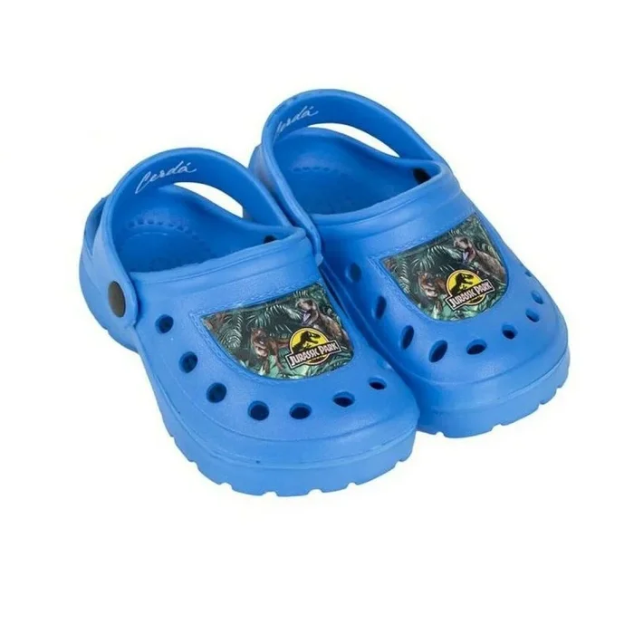CERDÁ LIFE’S LITTLE MOMENTS Zuecos Infantiles de Jurassic Park – Color Azul – Talla 28/29 – Fabricados 100% de EVA – Zuecos Niños – Estampado de Jurassic Park – Producto Original Diseñado en España