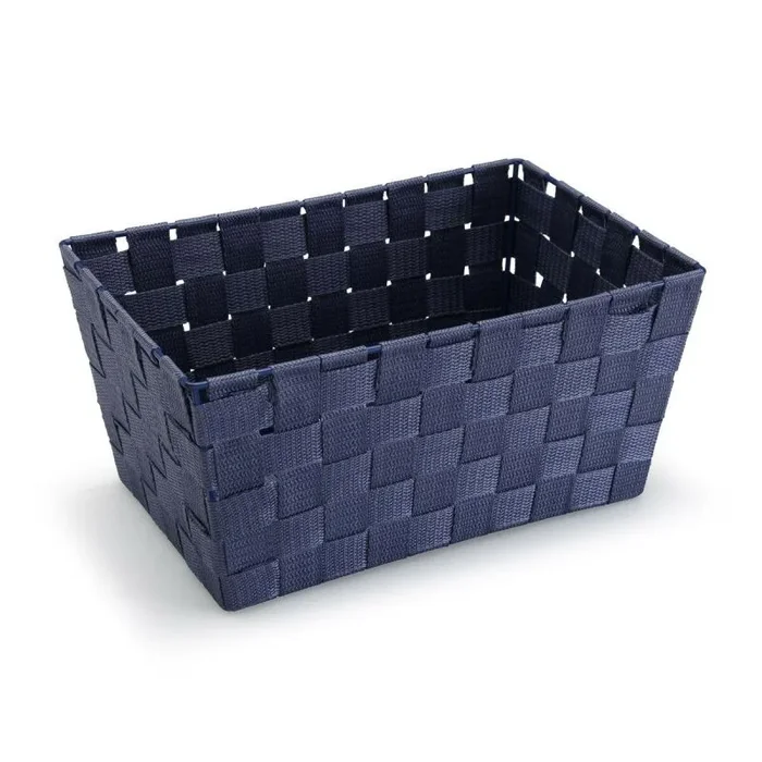Cesta versa azul oscuro grande textil 20 x 15 x 30 cm