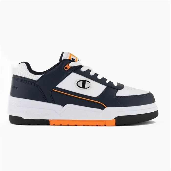 Champion Legacy-Rebound Heritage Low, Zapatillas Deportivas Hombre, Azul Marino Blanco Naranja Bs507, 42 EU