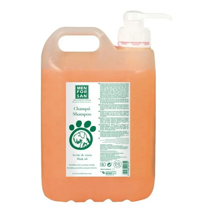 Champú para mascotas menforsan 5 l aceite de visón