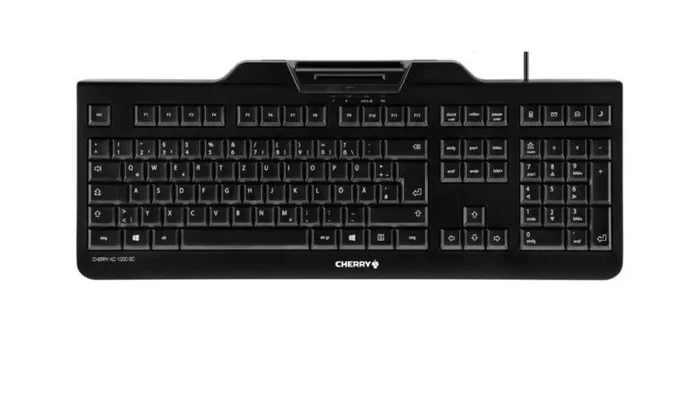 CHERRY KC 1000 SC teclado Oficina USB QWERTY Inglés de EE. UU. Negro