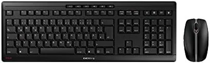 CHERRY Stream Desktop Recharge teclado Ratón incluido RF inalámbrico QWERTY Inglés Negro