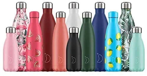 Chilly’s Neon B500NEORG bidón de agua Uso diario 500 ml Acero inoxidable Naranja