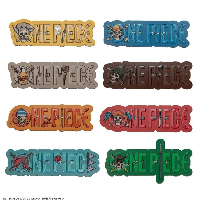 CINEREPLICAS One Piece – Set de 8 Imanes – Licencia Oficial