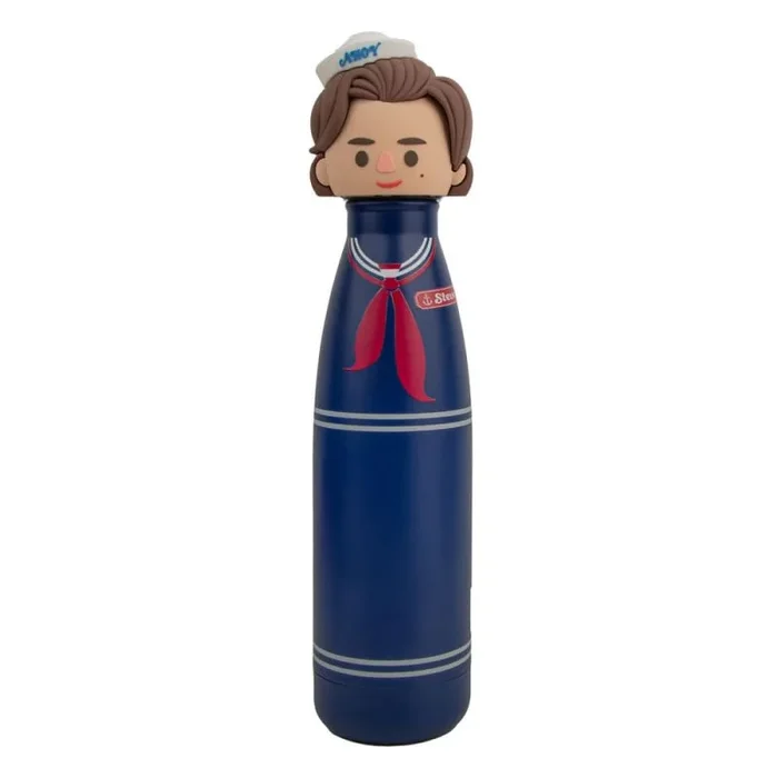 Cinereplicas Stranger Things – Botella de agua aislada Scoops Ahoy Steve – 500 ml – Licencia oficial