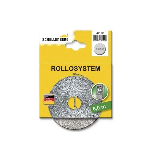 Cinta de persiana gris 14 mm x 6 m