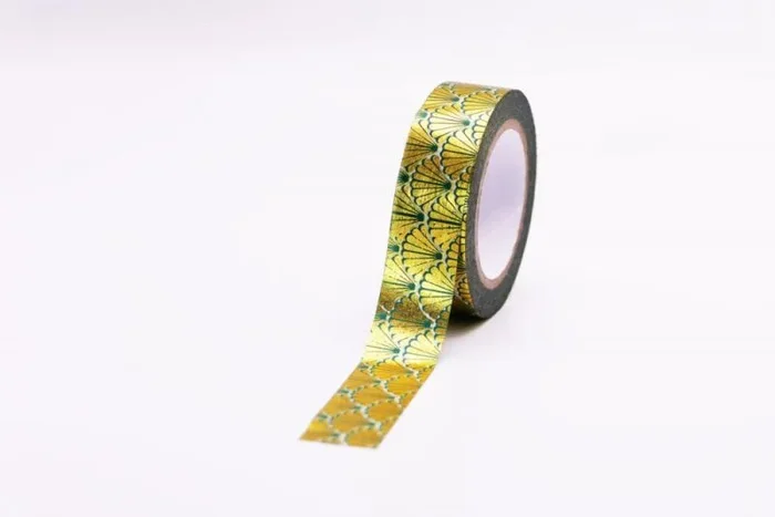 Cinta funtape masking tape deco art deco dorado