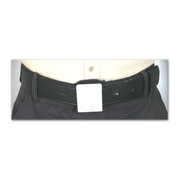 Cinturón de serraje 50 mm color negro con hebilla lisa niquel Talla Única Pielcu 71506