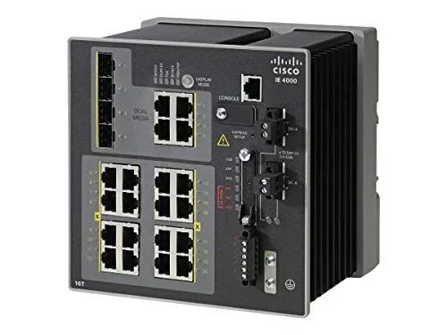 Cisco IE-4000-16T4G-E switch Gestionado L2 Fast Ethernet (10/100) Negro