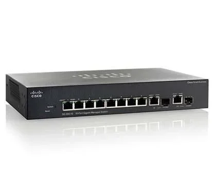 Cisco SG350-10 Gestionado L3 Gigabit Ethernet (10/100/1000) Negro