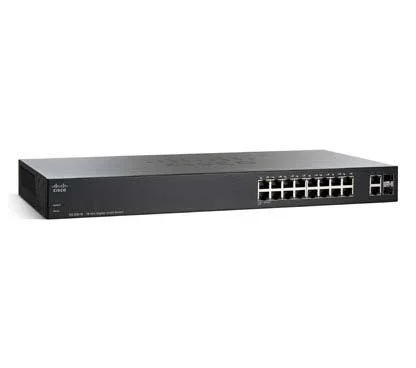 Cisco smb slm2016t-eu cisco small business 200 series switch sg200-18 – conmutador – gestionado – 16 x 10/100/1000 + 2 x gigabit