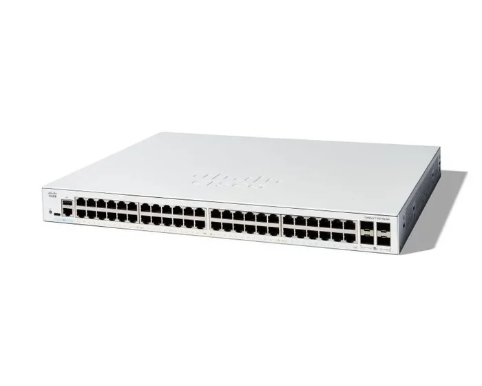 Cisco Switch gestionado Catalyst 1300-48T-4X, GE de 48 Puertos, SFP+ GE 4×10, protección Limitada de por Vida (C1300-48T-4X)