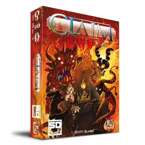 Claim Refuerzos Fuego – Expansión Juego de Cartas Claim o Claim 2 para Salvar el Reino, 2 Jugadores a Partir de 10 Años