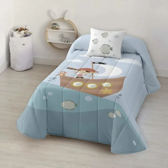 Colcha kids&cotton farid azul 190 x 270 cm