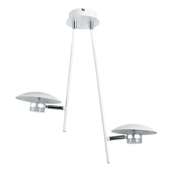 Colgante ciudad del cabo 2l 12w 4000k blanco/plata 1080 lm 52x49x15 cm dirigible y orientable
