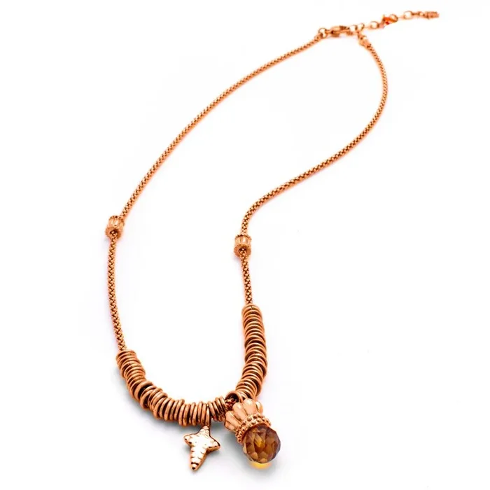 Collar folli follie mujer folli follie 3n13t038rf 25cm