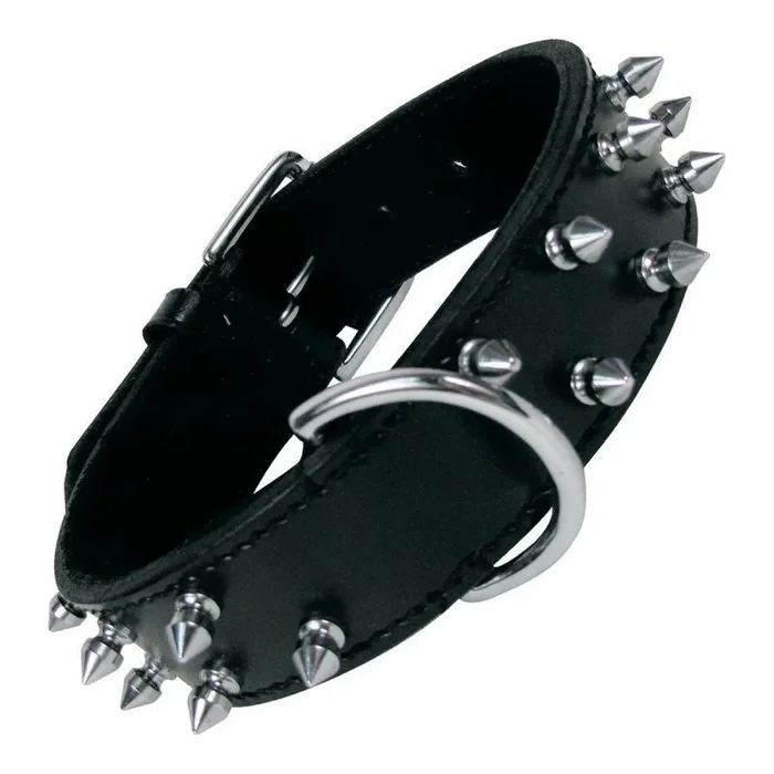 Collar para perro gloria negro pinchos (55 cm)