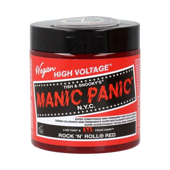 Coloración semipermanente manic panic panic high rojo vegano (237 ml)